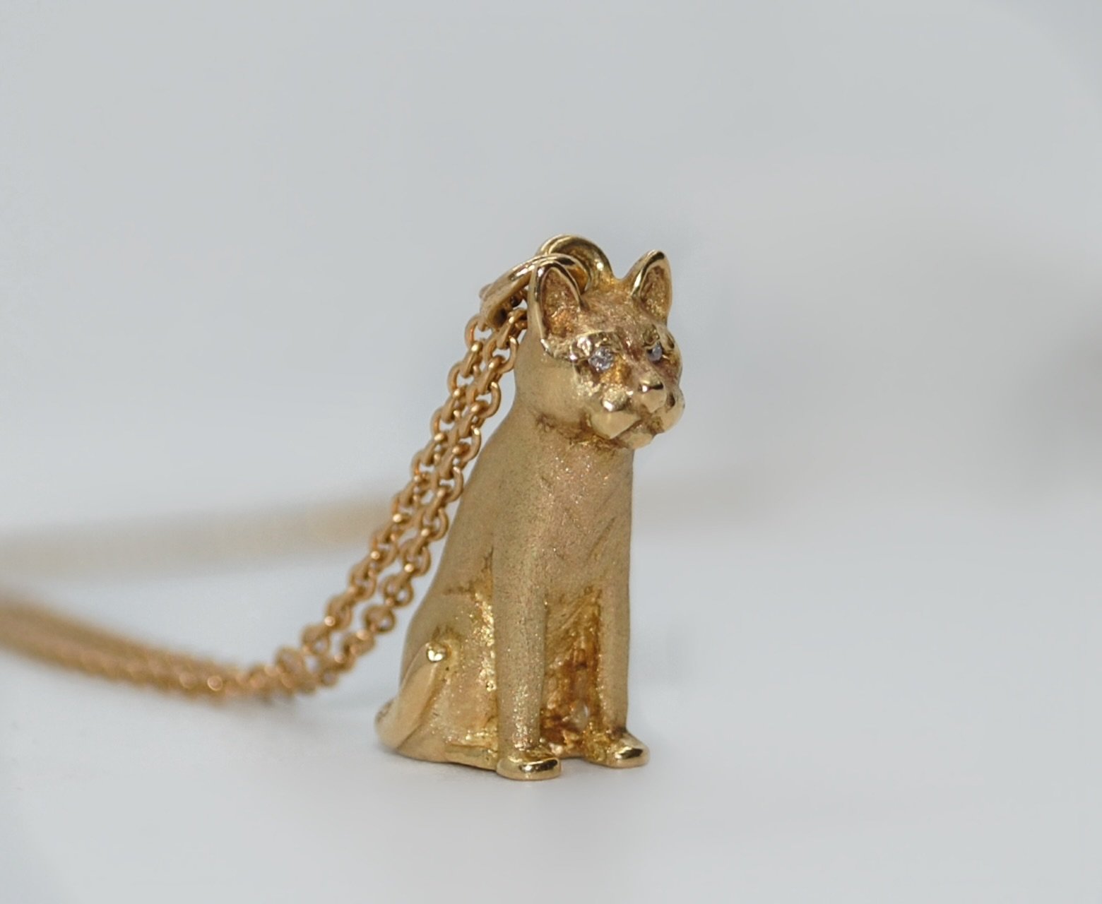 Large Gold Sausage Cat Necklace | Little Moose | Playful Acrylic Jewellery  Handmade with Love & Lasers in the UK
